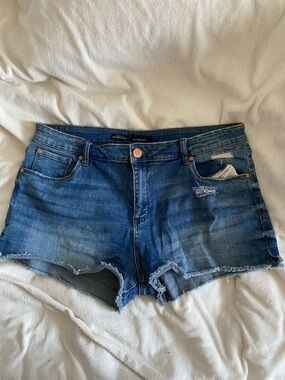 See Thru Soul Women’s Denim High Rise Shorts 32